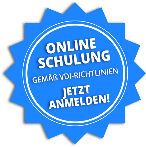 Anmeldung zum Webinar gemäß VDI-Richtlinienn